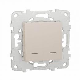 Изображение продукта Выключатель двухклавишный Schneider Electric Unica New 